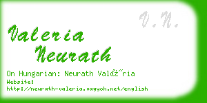 valeria neurath business card